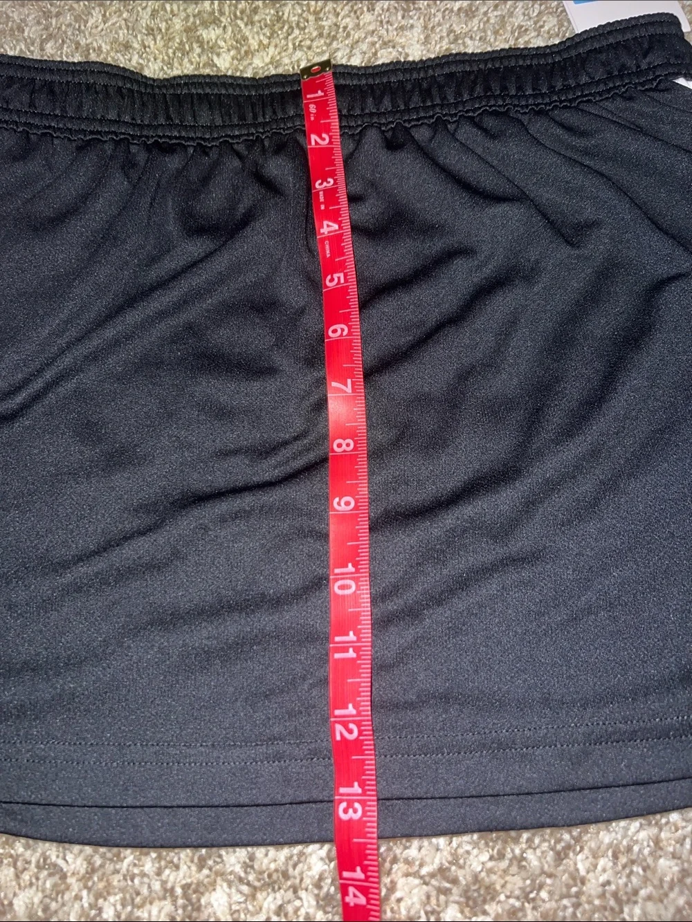 NWT! Nike Black Athletic Skirt w/ White Stripe and White Swoosh Accent Size MED
